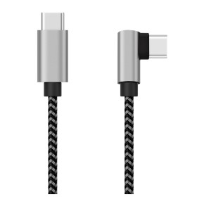 Cavo USB-C&trade Maschio 2.0 / USB-C&trade Maschio Angolato 3A 2 m Alluminio