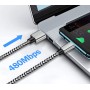 Cavo USB A Maschio 2.0 / USB-C&trade Maschio 3A 1 m Alluminio