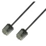 Cavo di rete Patch in Rame Ultra Slim Cat.6 Nero UTP 0,25 m