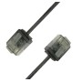 Cavo di rete Patch in Rame Ultra Slim Cat.6 Nero UTP 0,25 m