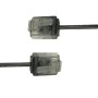 Cavo di rete Patch in Rame Ultra Slim Cat.6 Nero UTP 0,25 m
