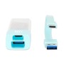 Hub Combo USB 3.0 USB-C&trade e USB-A 4 Porte Verde Trasparente