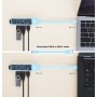 Hub Combo USB 3.0 USB-C&trade e USB-A 4 Porte Verde Trasparente