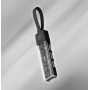 Hub Combo USB 3.0 USB-C&trade e USB-A 4 Porte Nero Trasparente