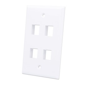 Placca Porta Frutti 4 Posti Mod.503 Bianco