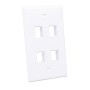 Placca Porta Frutti 4 Posti Mod.503 Bianco