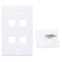 Placca Porta Frutti 4 Posti Mod.503 Bianco
