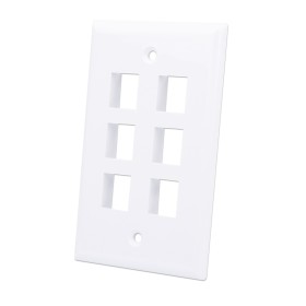 Placca Porta Frutti 6 Posti Mod.503 Bianco