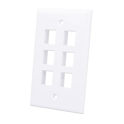 Placca Porta Frutti 6 Posti Mod.503 Bianco