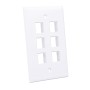Placca Porta Frutti 6 Posti Mod.503 Bianco