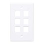 Placca Porta Frutti 6 Posti Mod.503 Bianco