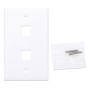 Placca Porta Frutti 2 Posti Mod.503 Bianco