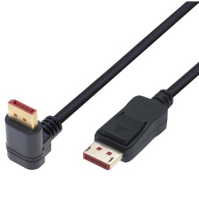 Cavo Audio/Video DisplayPort 1.4 8K M/M Angolato 90&deg 3m Nero