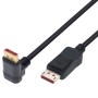 Cavo Audio/Video DisplayPort 1.4 8K M/M Angolato 90&deg 1m Nero