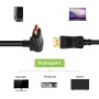 Cavo Audio/Video DisplayPort 1.4 8K M/M Angolato 90&deg 2m Nero