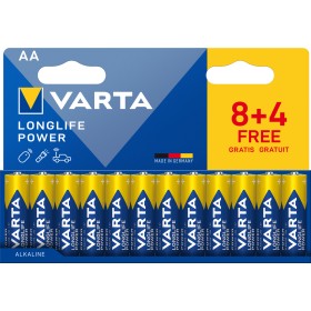 Confezione 12 Batterie Varta Longlife Power Stilo AA
