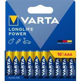 Confezione 10 Batterie Varta Longlife Power Ministilo AAA