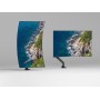 Supporto da Tavolo per Monitor Singolo 17-57'' con Molla a Gas in Alluminio Ultra Resistente con Porte USB