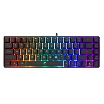 Tastiera Gaming USB 68 Tasti con Retroilluminazione LED RGB Nero