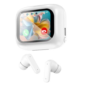 Cuffie Auricolari Bluetooth con Custodia Smart Touch Screen LCD Cancellazione Attiva del Rumore ANC