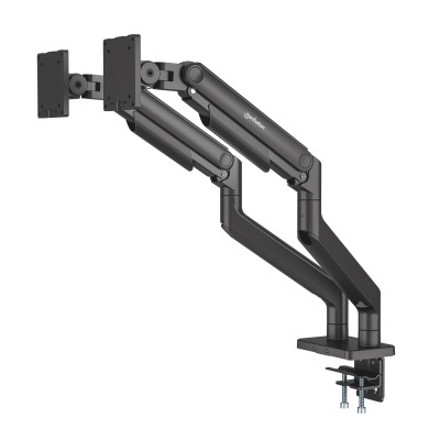 Supporto da Scrivania per Doppio Monitor 17-45'' con Molla Meccanica in Alluminio