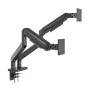 Supporto da Scrivania per Doppio Monitor 17-45'' con Molla Meccanica in Alluminio