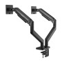 Supporto da Scrivania per Doppio Monitor 17-45'' con Molla Meccanica in Alluminio