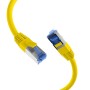 Cavo di Rete Patch in Rame Cat.6A S/FTP TPE Cat.7 Ultraflex Giallo 1m