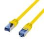 Cavo di Rete Patch in Rame Cat.6A S/FTP TPE Cat.7 Ultraflex Giallo 1m