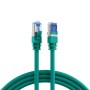 Cavo di Rete Patch in Rame Cat.6A S/FTP TPE Cat.7 Ultraflex Verde 1m