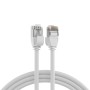 Cavo di Rete Patch in Rame Cat.6A U/FTP TPE 4mm Ultraflex Bianco 0,5m