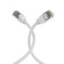 Cavo di Rete Patch in Rame Cat.6A U/FTP TPE 4mm Ultraflex Bianco 0,5m