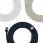 Cavo di Rete Patch in Rame Cat.6A U/FTP TPE 4mm Ultraflex Nero 0,5m