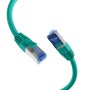 Cavo di Rete Patch in Rame Cat.6A S/FTP TPE Cat.7 Ultraflex Verde 0,15m