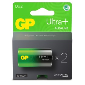 Blister 2 Batterie Torcia D GP Ultra Plus