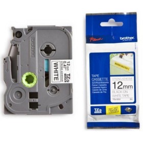 BROTHER NASTRO LAMINATO DA 12 MM (8M)  NERO/BIANCO