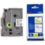 BROTHER NASTRO LAMINATO DA 12 MM (8M)  NERO/BIANCO