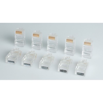 ROLINE CONNETTORE MODULARE UTP CAT5E CLASSE D 8P8C MONTAGGIO SU CAVO RJ45 GRIGIO