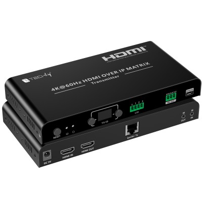 Trasmettitore per Matrix Extender HDMI Over IP 4K su Cavo Cat.6 fino a 120m
