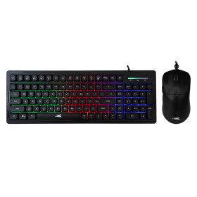 Kit Tastiera 101 Tasti e Mouse USB 7200 dpi Nero, ORCA