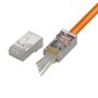 Confezione 100 Plug modulari RJ45 Passanti Cat6 STP