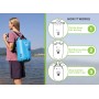 Sacca Impermeabile 20L Dry Bag con Tracolla Regolabile Azzurro
