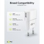 Caricatore USB 1A 5W Compatto Spina Europea Bianco