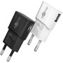 Caricatore USB 1A 5W Compatto Spina Europea Bianco