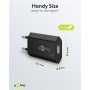 Caricatore USB 1A 5W Compatto Spina Europea Nero