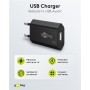 Caricatore USB 1A 5W Compatto Spina Europea Nero