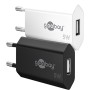 Caricatore USB 1A 5W Compatto Spina Europea Nero