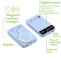 Power Bank Wireless Magnetico 3 in 1 con LED 10.000 mAh 22,5W Azzurro