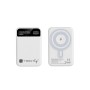 Power Bank Wireless Magnetico 3 in 1 con LED 10.000 mAh 22,5W Bianco