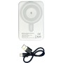 Power Bank Wireless Magnetico 3 in 1 con LED 10.000 mAh 22,5W Bianco